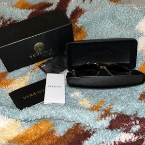 Authentic Versace pale gold sunglasses